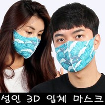 [블랙마스크][자체제작] 여성용 성인용 3D 입체 마스크_돌핀
