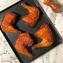 떴닭 [떴닭] 자이언트 통다리 바베큐 2팩 치킨 (통다리 400g x 6개입) + 왕갈비소스 240g