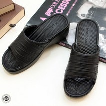 SINSINGO 국내산 여성 사무실용 외출용 슬리퍼 굽4.5cm 주름 KJP
