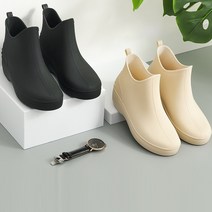 바이시유 여성장화 방수 레인부츠 첼시 장화 장마철신발 레인슈즈