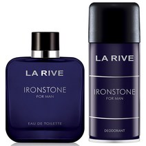 [공식수입] 라리브 남성향수 & 데오드란트 2종 100+150ml, 아이언스톤  2종 (향수+데오드란트)