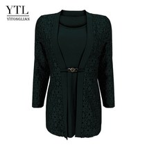 마이네임이즈 파운더스 블라우스 YTL- 긴 소매 할로우 플러스 사이즈 셔츠 여성용 가을/겨울 탑스 업무용 H384B