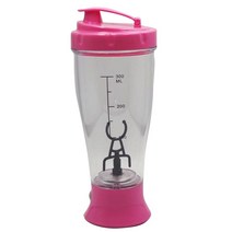 초고속 대형 미니 믹서기 블렌더 믹서 450ml 전기 단백질 분말 믹싱 컵 자동 셰이커 병 usb 쉐이크 병 우유 커피 주전자 스마트, 분홍색, 씨엔