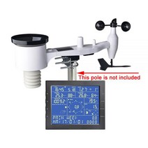 와이파이 무선 기상 측정기 온도 및 습도 비 게이지 풍향 풍속 조도 자외선 측정