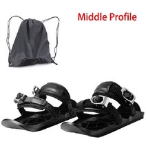 스키에이트 쇼트 인라인 숏스키 스노우 플레이트 보드, middle