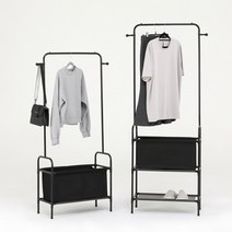 홈스타일 미니행거, 수납행거1단블랙