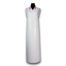 미소앞치마 양면 방수앞치마 H형 (대) 화이트 묶음 5개 (90cm x 120cm)