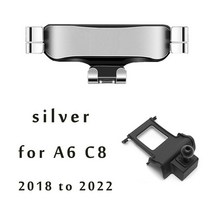 조정 가능한 자동차 전화 마운트 홀더 아우디 A6 C7 C8 A7 스포츠백 4G 4K 스타일링 브래킷 인테리어 액세, A6 C7 2011 to 2018