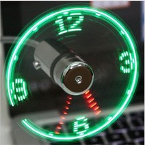 탁상용 휴대용 미니 선풍기 핸드 미니 소형 USB 팬 휴대용 가제트 유연한 구스넥 LED 시계 노트북 PC 실시, 한개옵션0, 한개옵션1