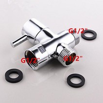dwz 샤워 밸브 핸드 헬드 샤워 헤드 또는 목욕 탭 스위치 콘센트 용 3 방향 황동 3 방향 전환 밸브 t 밸브 t 어댑터, 01, 01 01