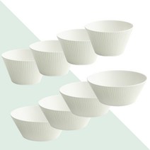 한국도자기 라임 공기대접세트, 공기 4개 대접 4개