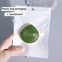 화장품퍼프 두꺼운 메이크업 스펀지 퍼프 뷰티 파우더 파운데이션 전문가용 소프트 페이스 화장품 퍼프베이스 툴 세트, [10] L-Green-1Pcs-Bagged