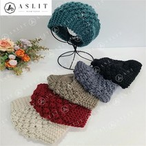 애슬릿 애슬릿 뜨개 니트 오픈 비니 와이드 터번 (9244870)