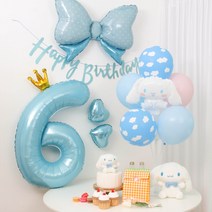산리오 시나모롤 풍선 생일파티세트, 6