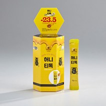 허니티톡 잡화 벌 꿀 스틱 20포 탄소동위원소비 -23.5 따뜻한 벌꿀차 음료대용 다양한 음식레시피, 10g x 20포