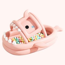 어린이 아동 귀여운 상어 볼풀 물풀 수영장 에어바운스, 3.18m 핑크(원터치)