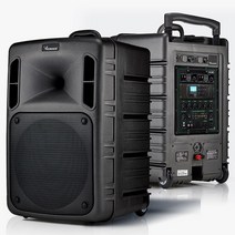 VICBOSS PWA-V1004 4채널 500W 블루투스 이동식앰프 충전용, 핸드2개+핀2개