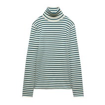 ZARA 칼라 스트라이프 스웨터 니트 스웨터 6216101