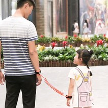 PKFARM 어린이 미아사고 방지 스프링 미아방지 팔찌끈 유아 미아방지 팔찌끈, 1개, 오렌지