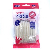 날개단 치간칫솔 300개입 날개형 전용케이스포함 대용량 치석제거 휴대용 이쑤시개 치간칫솔, 수량
