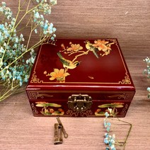주얼리 케이스 우드 나전칠기 보석 수납함 프리미엄 레트로 자개함, 6번
