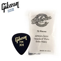 Gibson 1/2 Gross Standard Style 피크 XH 72개 세트 (APRGG-74XH)