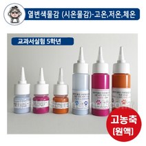 [과학코리아] 열변색물감(시온물감)30ml 수성용-고온 저온 체온(색변화실험 온도변화), 저온30ml