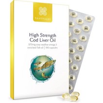 헬스스팬 대구간유 오일 570mg 180캡슐 healthspan Cod Liver Oil