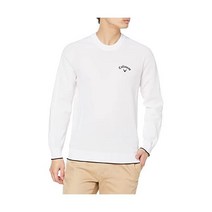 176716 골프자켓 Callaway C22118100 남성용 발수 크루넥 니트(Whole Garment. Uncut and SeamleSS) 골프 스웨터, 매질, 1030 화이트