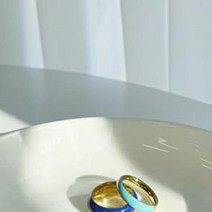바보사랑 여성 에폭시 스카이블루 봄코디 유니크 반지.옷자락(무료배송)