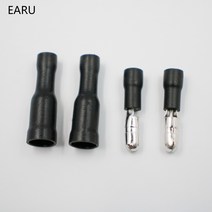 총알단자 스카치락 전선연결커넥터 50 개 흑인 남성 여성 총알 커넥터 절연 조인트 압착 단자 배선 케이블 전기 플매트 카펫 러그 어댑터 FRD MPD