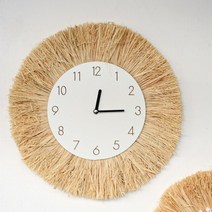벽거울boho decor mirror nordica 밀짚 짠 로맨틱 웨딩 벽 아크릴 벽, 36cm