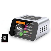 BRWISSEN A18 Co2 먼지 측정기용 실내 오염 테스터기 1.0 PM 2.5 PM10 미립자 물질 분석기 HCHO 포름알데히드 TVOC 검출기 데이터 기록 저장 입자 카운터
