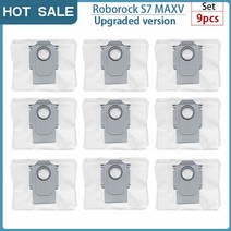 진공 청소기 메인 브러시 걸레 교체 부품 Roborock S7 Maxv 울트라 먼지 가방 액세서리 샤오미 G10S 프로 140844, 9pcs