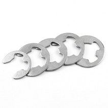 Juidinto 10-100pcs e 클립 고정 링 스테인레스 스틸 탄소강 1.2mm-15mm 자동차 엔진 용 와셔 써클립, m15 10개, 304 스테인레스 스틸