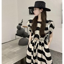 여성 원피스 여친룩 호캉스 바캉스 휴가 여행 피크닉 프렌치 봄 여름 투피스 롱스커트 스트라이프