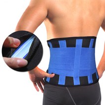 탄성 통기성 자체 가열 용골 요추 Herniated 디스크 좌골 신경통 뒤로 받침대 지원 허리 정형 자세 교정기 벨트, Blue S