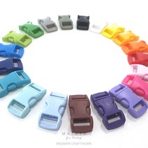 마크라메 재료 10mm 버클 소원팔찌버클 파라코드버클 부자재(20colors), PB-12