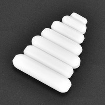 7pcs 4-8mm PTFE 마그네틱 교반기 믹서 Stir Bar 화이트 컬러 Rod 실험실 바 Plate Magnet School Laborato