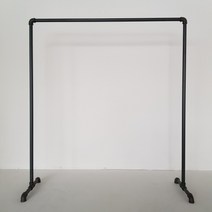 조립식 수도관 파이프 행거 국산 배관자재 엔틱 튼튼 견고 드레스룸 스튜디오 드레스룸 다용도실 옷걸이, 골드펄