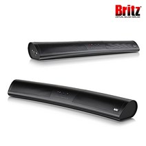 브리츠 BZ-SP600X 2채널 커브형 게이밍 PC 사운드바 스피커 USB전원, 블랙