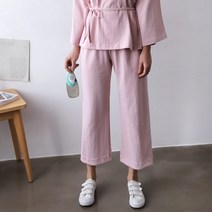 [수키] 면소재와이드팬츠 1023476