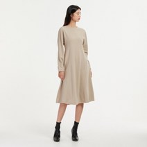 [랩] [made by LAP] 볼륨소매 져지 플레어 원피스 AN3WO865