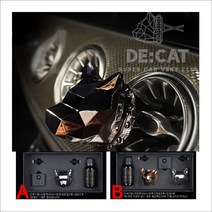 메탈 반영구적 디캣 유니크 명품26향 송풍구타입 A 카본그레이(자석형) 방향제, 베이비파우더