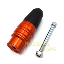 가와사키 닌자 Z 250/300/400/650/750/800/900/1000 배기 파이프 가드 머플러 프로텍터 오토바이 액세서리, 08 Orange