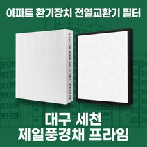 대구 세천 제일풍경채프라임 아파트 환기시스템 전열교환기 필터 H13등급 공동구매, 33평, 카본프리세트(헤파1+카본프리2)