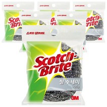 [3M] 철 수세미, 1개입 x 6개, 35g