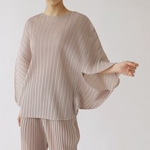 플리츠유 뉴세모 플리츠 판쵸 주름 이세이 마담 중년 여성 봄 가을 빅사이즈