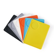 카페드코나 바리스타 컬러 실리콘 탬핑 메트 테이블 매트형 탬퍼 템핑 템퍼 디스트리뷰터 거치대 받침대 (6Colors), 카페드코나 실리콘 탬핑 매트 매트형 그레이