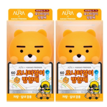 아우라 카카오프렌즈 모니터 방향제 걸이형 라이언, 2개